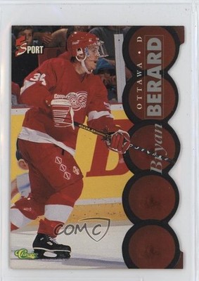 1995 Classic 5 Sport Silver Die-Cut Bryan Berard #123 gb9