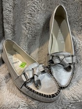 Geox Respira Silver Now Flats Ballet NEW 7.5 125 Brazil