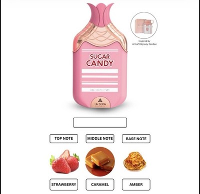 La Sera Sugar Candy Eau de Parfum Spray Strawberry Caramel Amber Scent
