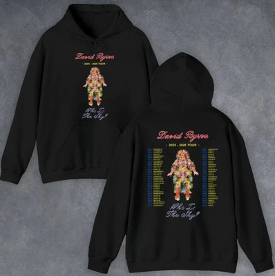 David Byrne Who Is The Sky World Tour 2025_2026 Music Concert NEW Hoodie