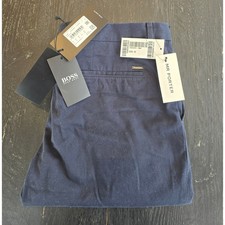 NWT Hugo Boss Mens Pants Extra Slim Fit Navy Blue 36R US Mr Porter Exclusive YKK