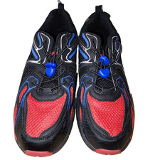 Avia Boys size 6 Black, blue, red sneakers.