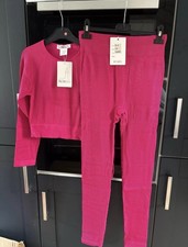 Women’s Pink Ribbed Lounge Set L/XL