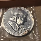 Uncirculated 1962 50C (Proof) Franklin Half Dollar Original Package