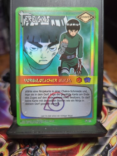 Naruto TCG ER-88 Vorbildlicher Ninja Top Zustand Holo
