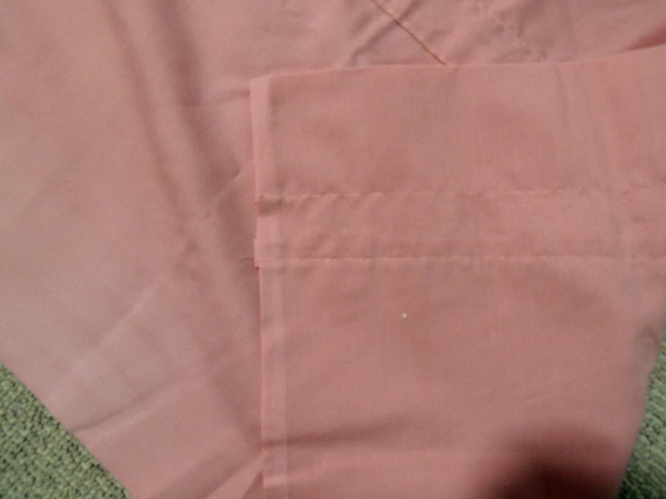 Shabby Chic DARK Pink Valance Hostess Vintage SOLID Window Curtain 60 X 14 INCH - Image 4 of 4