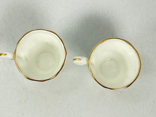 Vintage Staffordshire Miniature Christmas Poinsette Tea Set English Fine China - Picture 14 of 24
