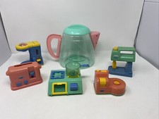 Vintage Toy Kitchen Appliances Stove Mixer Food Processor Lot Winner 1993 6pc
