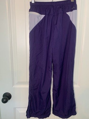 Vintage 00s Purple Nike Fit Mesh Lined Track Pants- Size Kids Medium (10/12) - Picture 4 of 13