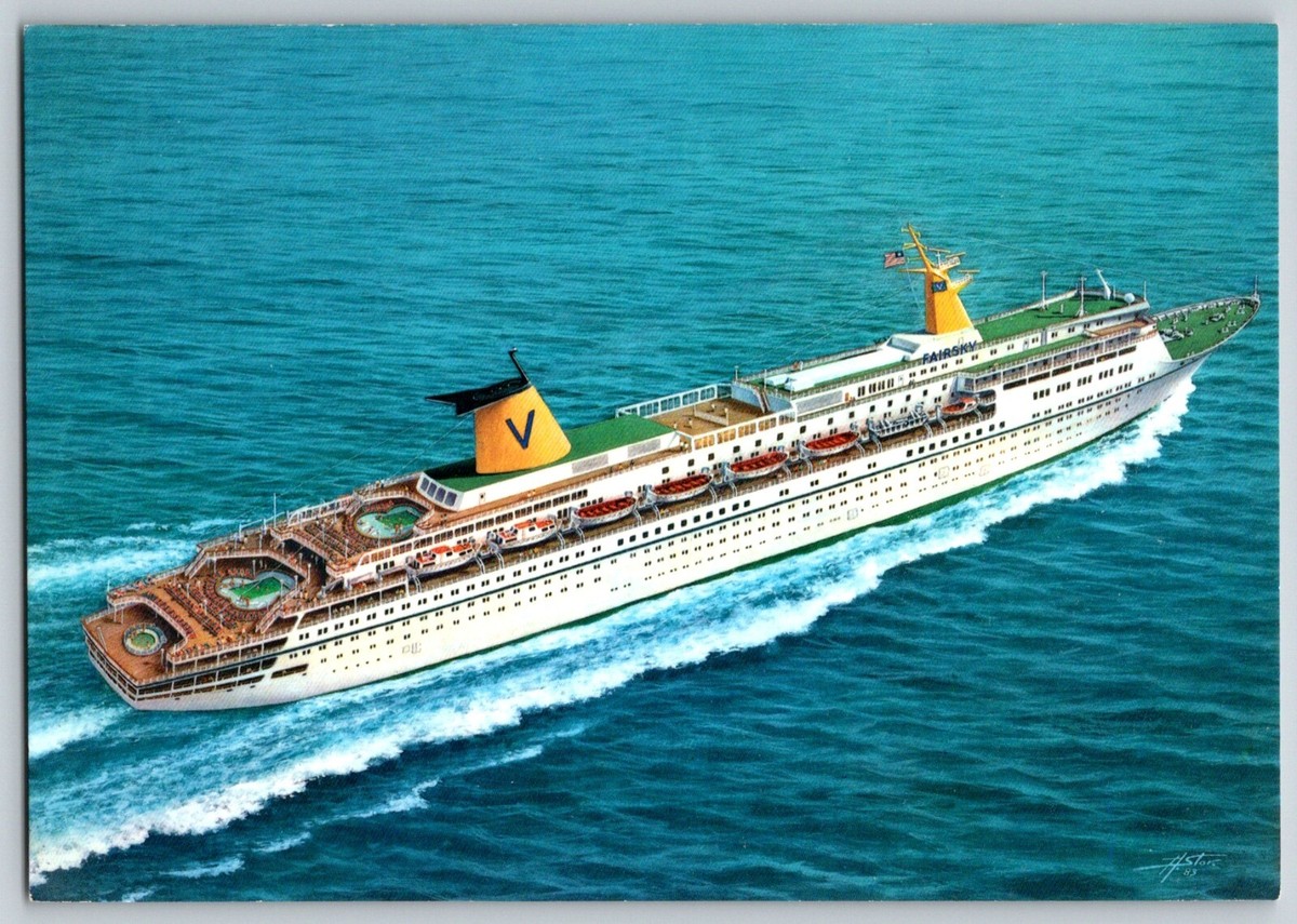 Stylo à Bille Vintage Sitmar Cruises - Bateau Fairsea Flottant (Années 80)