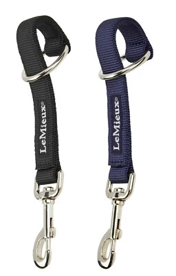 LeMieux Luxus ProKit Haken & Schlaufe Riemen Nylon hängende Show/Hofclip schwarz/marineblau - Bild 1 von 4
