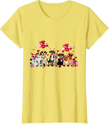 My Dogs Are My Valentine Dog Lover Valentines Day  Sweatshirt T-shirt