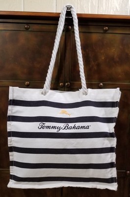 tommy bahama canvas beach bag
