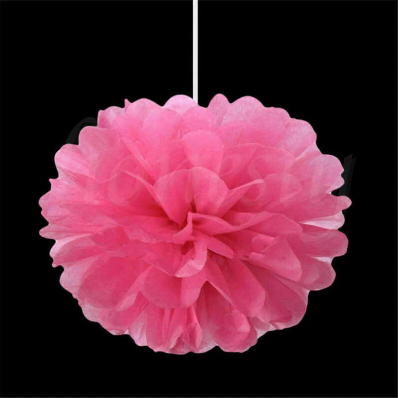 5pcs Tissue Paper Pom Poms Flower Ball Wedding Party Birthday Decoration - Image 3 of 4