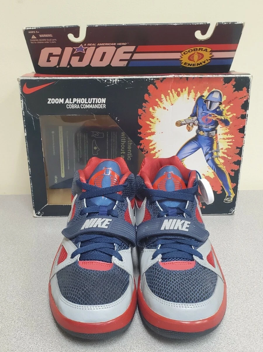 GI Joe x NIKE Alpholution Supreme Zoom Cobra Commander NEUF DANS SA BOÎTE taille 7,5 rare