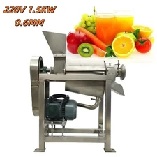 220V 1.5KW Auto Spiral Multi-functional Fruit and Vegetable Crusher Juicer 0.6MM
