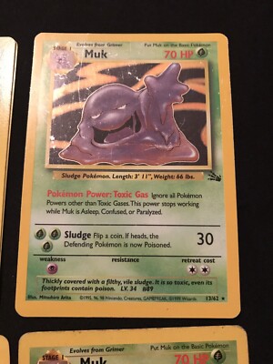 first edition muk pokemon card - 13/62 - Holo Rare Toxic Gas Muk [1st Edition] #28 Prices