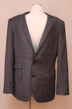 JCrew 595 Mens Ludlow 2 button Jacket Glen Plaid Italian Wool 40R Charcoal