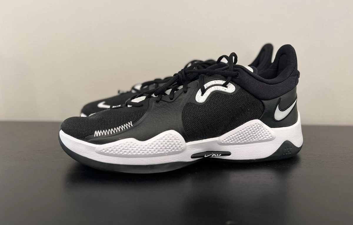 Nike PG 5 TB Black White Panda Basketball Shoes DM5045-001  display picture 3