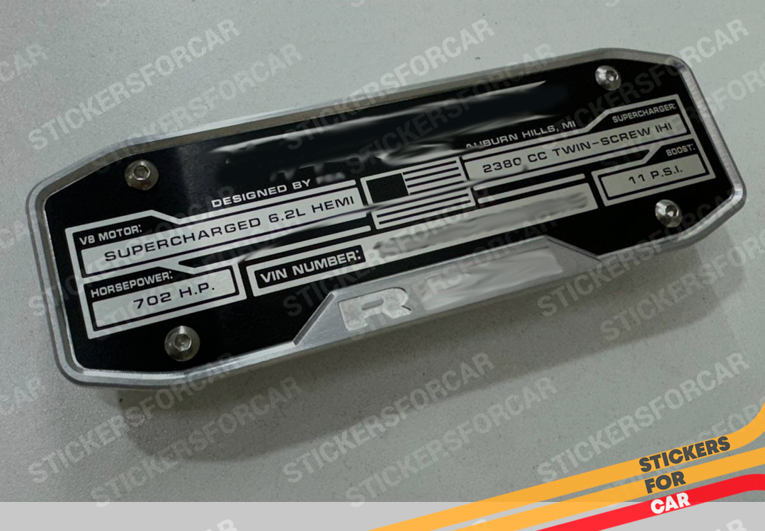 Dodge TRX Ignition Havoc Lunar Sandblast Edition Plate Armrest