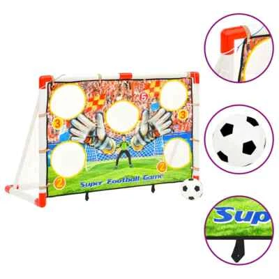 Fußballtor Set mit Torwand 120x51x77,5cm Kinder Fußballnetz Garten vidaXL