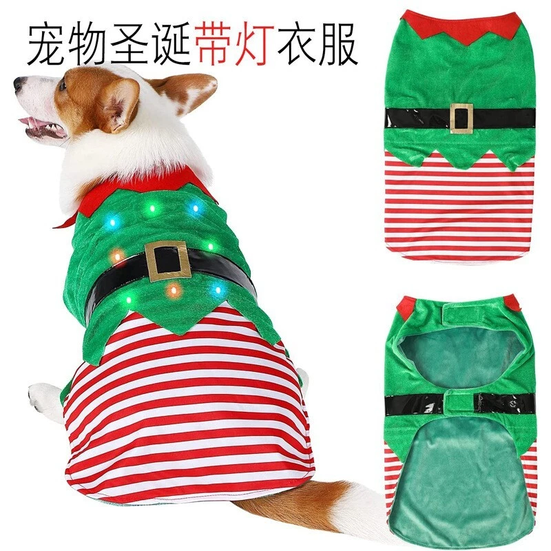 white christmas dresses Designer Handmade Green Christmas Tree Dog Dress | Poshdoglife.com main image 1