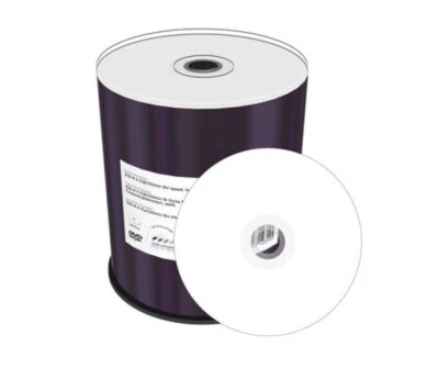 100 MediaRange MR413 DVD-R 4,7Gb 16x Inkjet vollflächig bedruckbar shrink