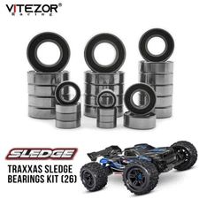 26Pcs Ball Bearings Kit Rubber Sealed for Traxxas 1/8 Sledge Rc Off-Orad Truck