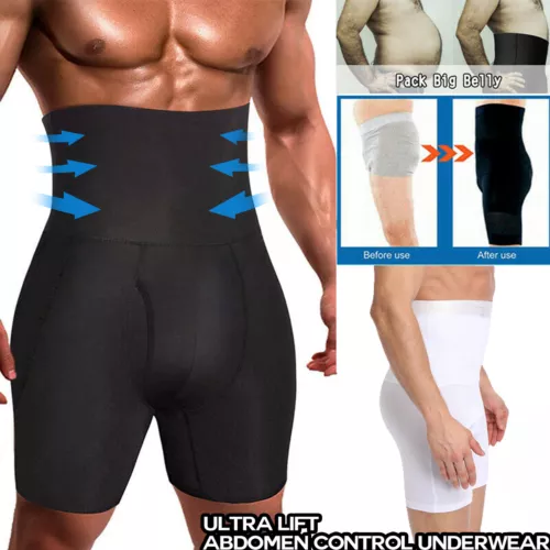 Sous-vêtements de compression pour hommes forme de corps-amélioration de la posture contrôle du ventre boxers - Photo 1 sur 30