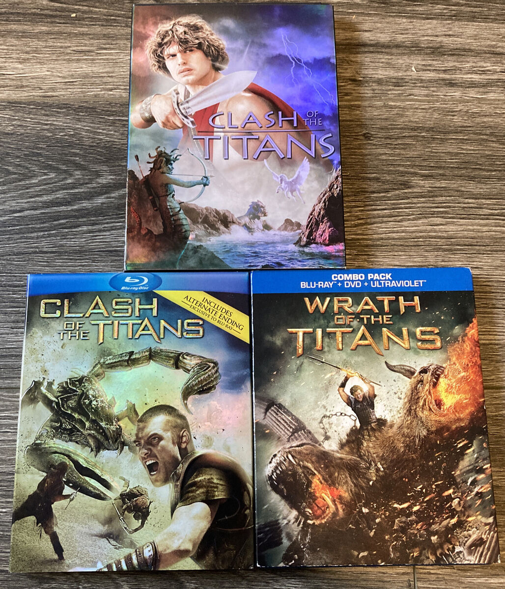 Clash & Wrath Of The Titans 2 movie lot Blu-Ray