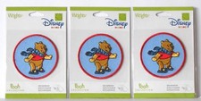 WRIGHTS DISNEY HOME WINNIE THE POOH SELF-ADHESIVE PATCHES - LOT OF 3 - NIP 