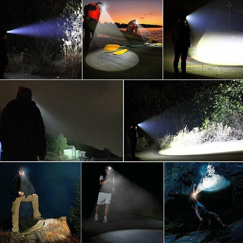 Lamparas de cazeria caseria luz para ir de caza recargable 200M LED Impermeable - Image 2 of 4