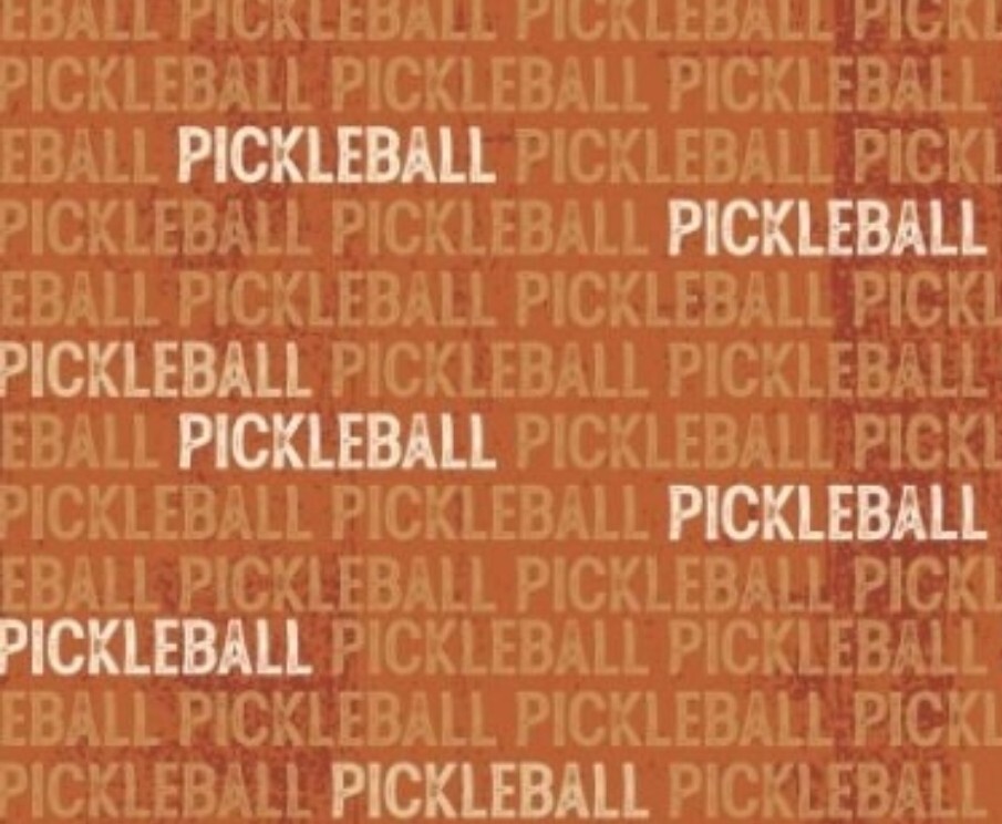 Pickleball Champ•Pickleball Tonal Text Fabric! 1 yd BTY•100% Cotton•Fast Ship!