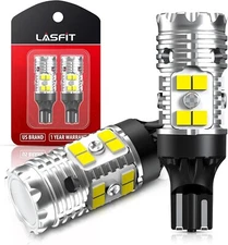 LASFIT 921 912 T15 CANBUS Error Free LED Reverse Back Up Light Bulb, White...