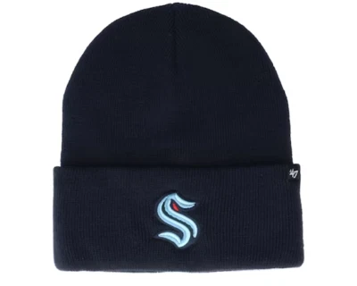 ’47 47 Seattle Kraken Winter Beanie Hat / NHL / Navy Blue / RRP £25