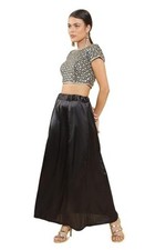EFashionIndia Women's Stitched Satin Indian Saree Petticoat Inskirt Underskirt