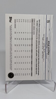 2024-25 Topps Chrome Basketball Kyle Kuzma #15 Blue Lava Refractor