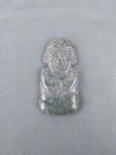 Jade Steinfigur Sammlerstück Maya Figur grüne Jade Schmuck 