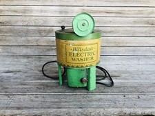 Vintage Hillsdale Electric Washer Tin Lithograph Toy Washing Machine