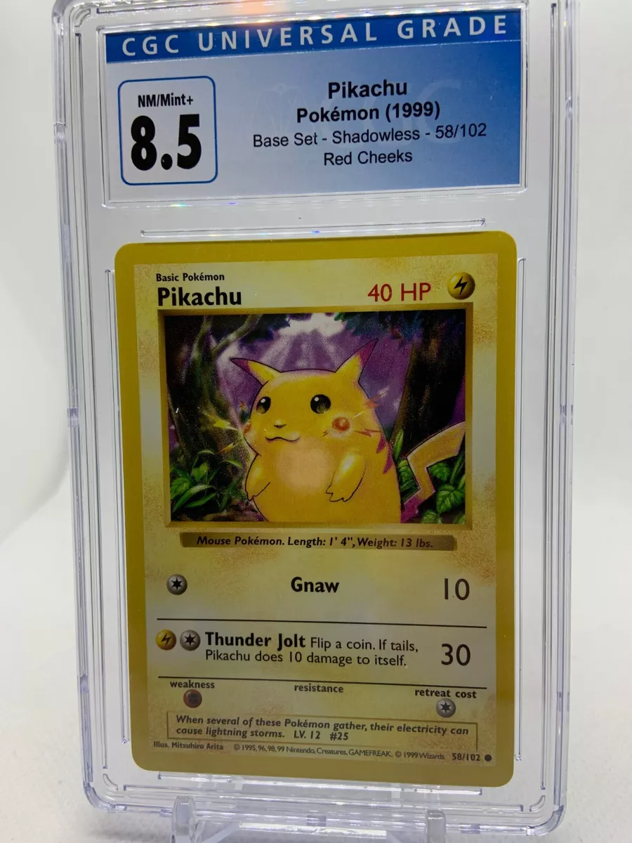 Vintage Pikachu - Base Set - 58/102 - Pokemon Card - EXC / Near