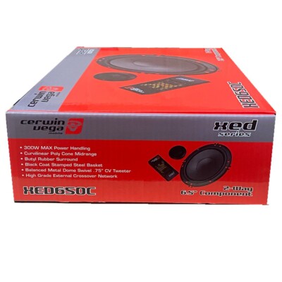 Cerwin-Vega XED650C 6.5-Inch Component Speaker Set For Car/Truck