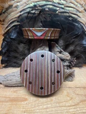 1- Sweet Caller Laminated Red Camo 3.5" Turkey Call Pot with Spray Finish