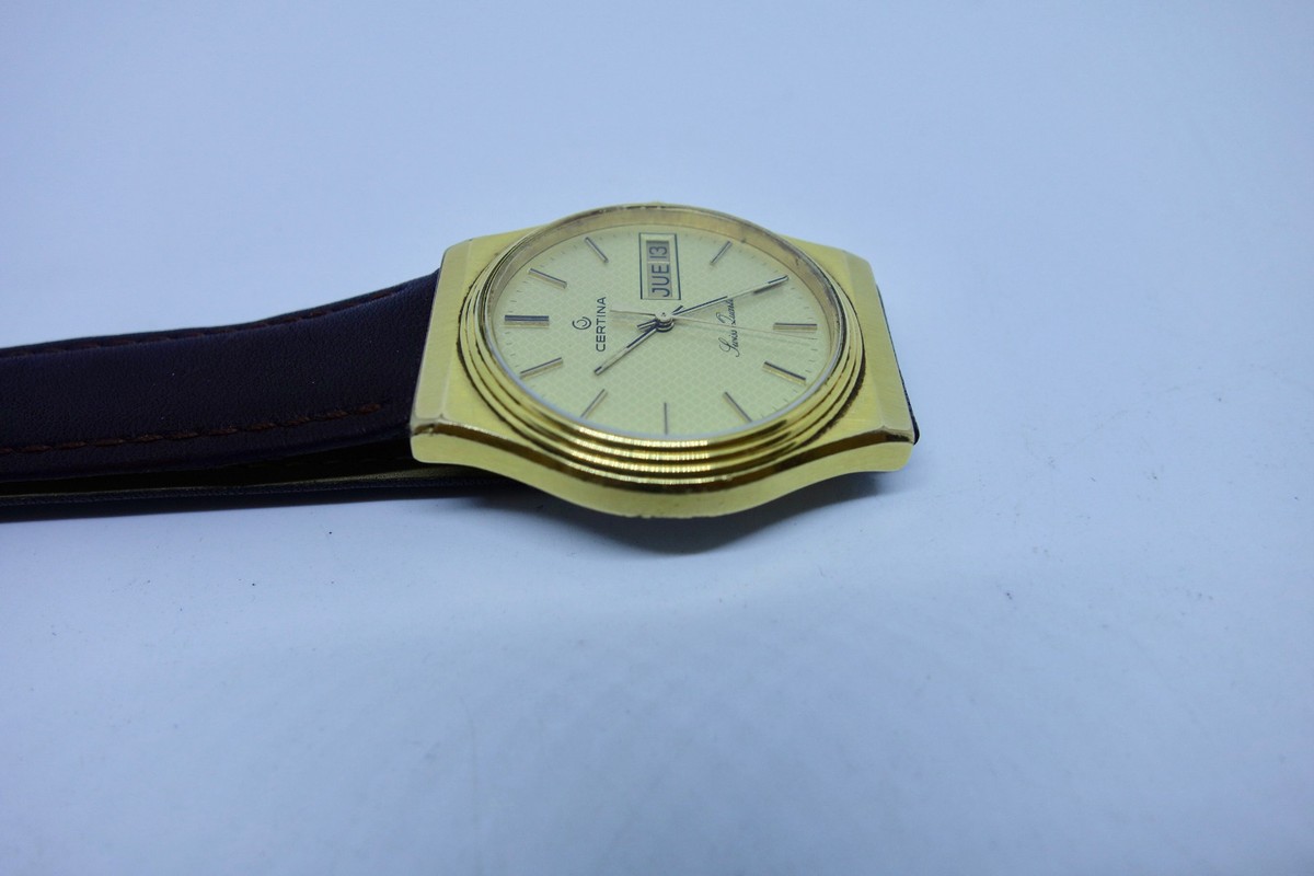 VINTAGE CERTINA SWISS QUARTZ DAY DATE WATCH, NEW BATTERY | eBay