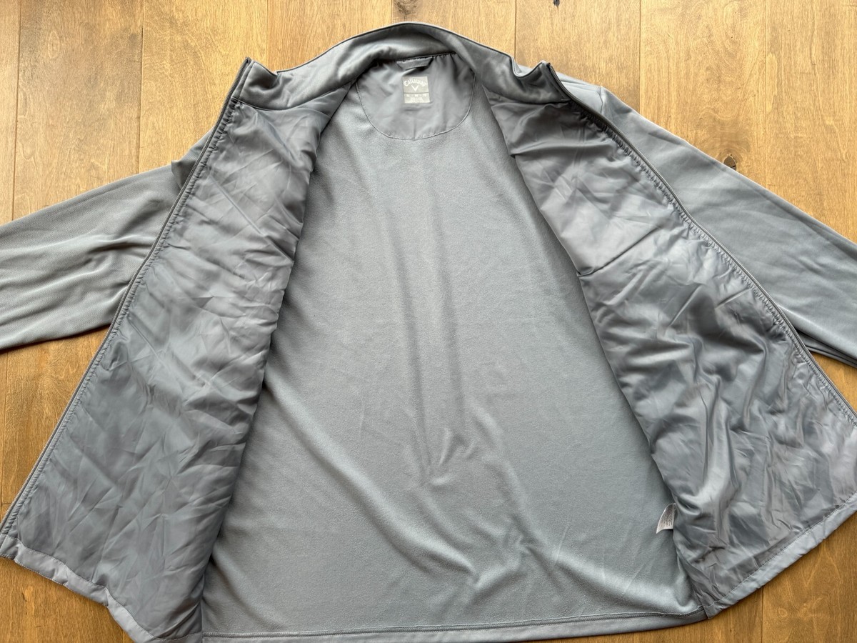 Callaway Golf Full Zip Quilted Puffer Jacket Tradewinds Gray Callaway Golf Full Zip Quilted Puffer Jacket Tradewinds Gray