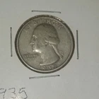 1935 Silver Washington Quarter Twenty-Five Cent Piece VF