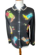 Vintage Western Themed Cowboy Boot Rockabilly Ugly Christmas Sweater Medium