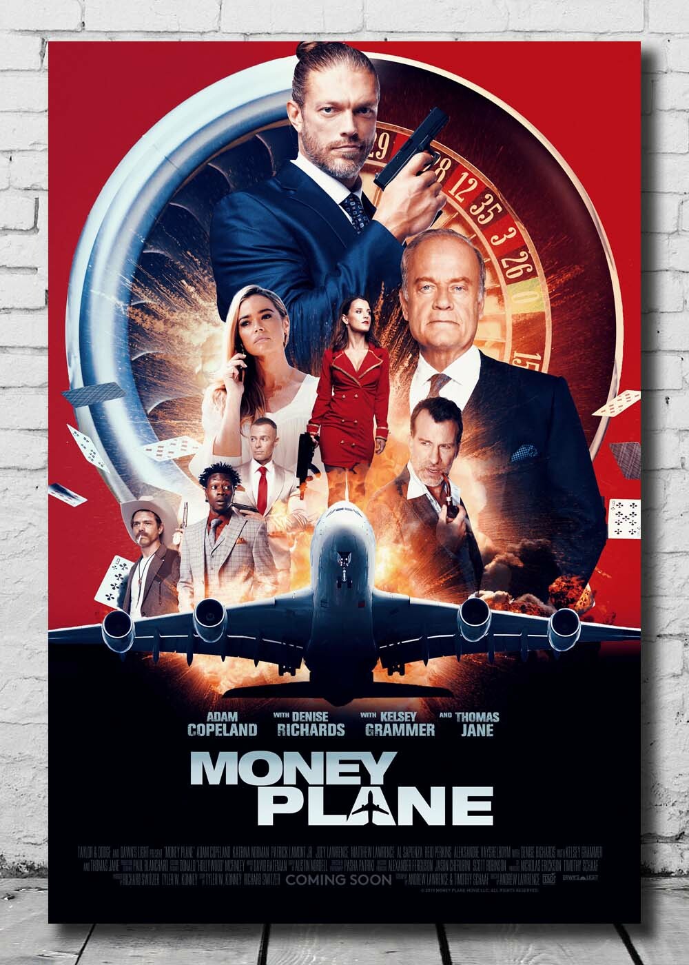 Z768 Money Plane 2020 Movie Art Fabric Poster 24x36 32x48