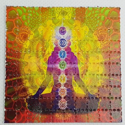 Meditation Blotter Art Psychedelic Art LSD Acid Art 100 Tab Sheet Gift