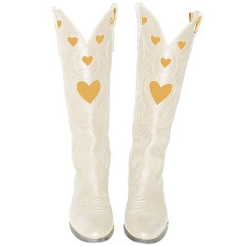 New Fashion Colorful Love Heart Colorful Ridding Boots for Women Cowgirl Boots - Picture 25 of 32