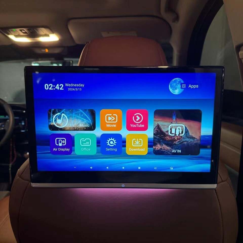 8G+128G 4K Wifi Android Headrest Car HDMI TV Monitor Fit For Chevrolet